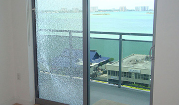 broken glass repair in Miami Springs